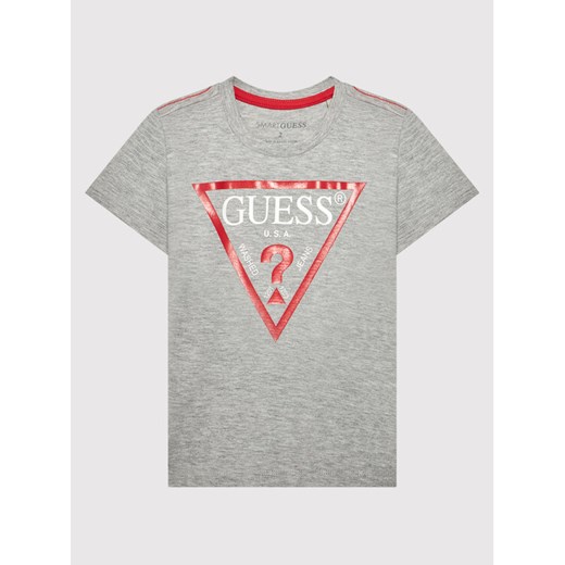 Guess T-Shirt N73I55 K8HM0 Szary Regular Fit ze sklepu MODIVO w kategorii T-shirty chłopięce - zdjęcie 182743546