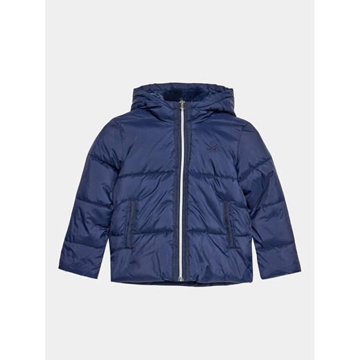 United Colors Of Benetton Kurtka zimowa 2SJ1CN02I Granatowy Regular Fit ze sklepu MODIVO w kategorii Kurtki chłopięce - zdjęcie 182743548