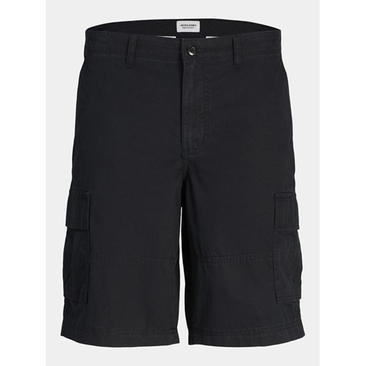 Jack&Jones Junior Szorty materiałowe Jpstcole 12254171 Czarny Loose Fit ze sklepu MODIVO w kategorii Spodenki chłopięce - zdjęcie 182743549