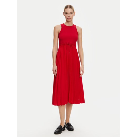 Tommy Hilfiger Sukienka codzienna WW0WW39342 Czerwony Regular Fit ze sklepu MODIVO w kategorii Sukienki - zdjęcie 182743568