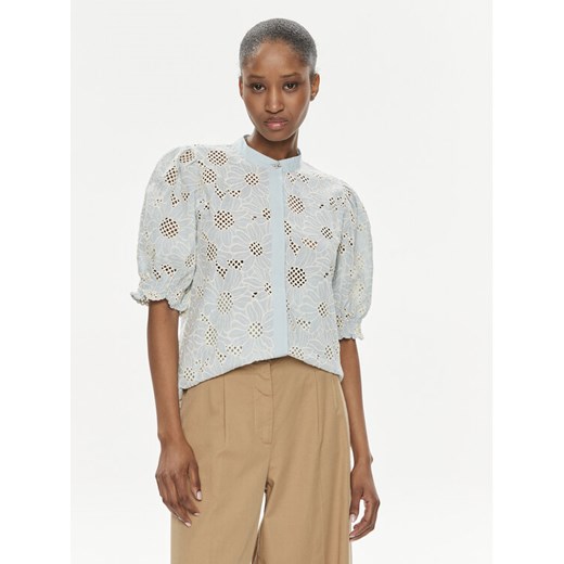 Bruuns Bazaar Bluzka Larin BBW3950 Niebieski Regular Fit ze sklepu MODIVO w kategorii Bluzki damskie - zdjęcie 182743695
