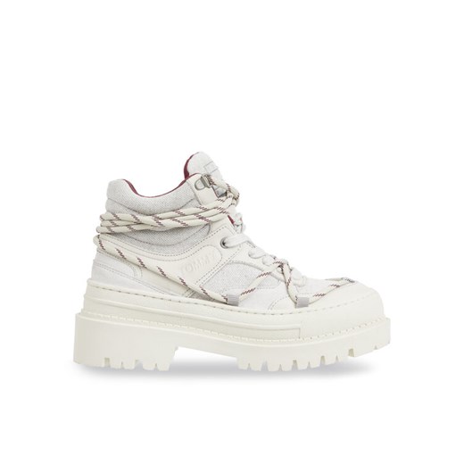 Tommy Jeans Trapery Tjw Hybrid Boot EN0EN02338 Biały ze sklepu MODIVO w kategorii Workery damskie - zdjęcie 182743736
