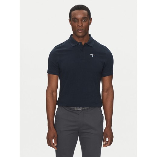 Barbour Polo Original Sports MML0358NY31 Granatowy Tailored Fit ze sklepu MODIVO w kategorii T-shirty męskie - zdjęcie 182743747