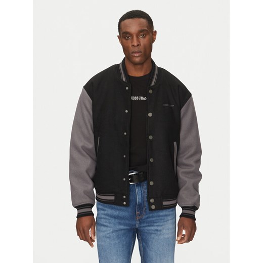Guess Jeans Kurtka bomber M5RL32 WHAC2 Czarny Regular Fit ze sklepu MODIVO w kategorii Kurtki męskie - zdjęcie 182743756