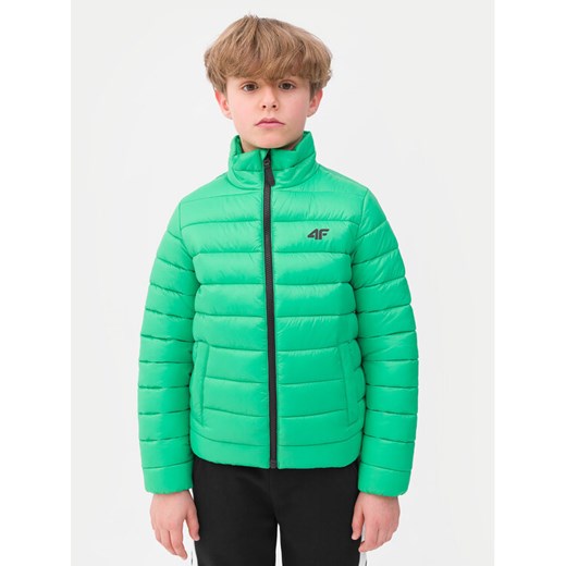 4F Kurtka przejściowa 4FJWSS24TDJAM344 Zielony Regular Fit ze sklepu MODIVO w kategorii Kurtki chłopięce - zdjęcie 182743828