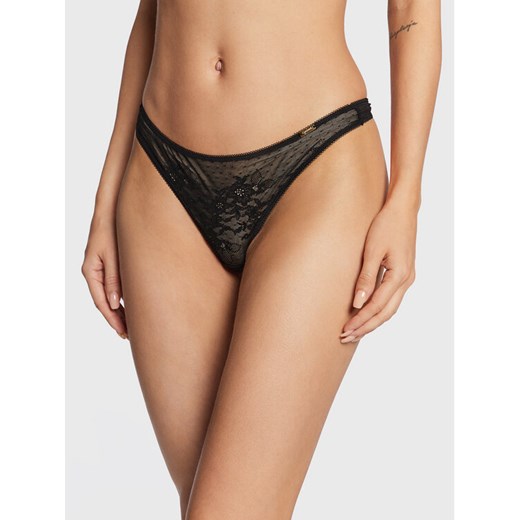 Gossard Stringi Glossies 13006 Czarny ze sklepu MODIVO w kategorii Majtki damskie - zdjęcie 182743936