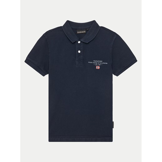 Napapijri Polo Elbas 5 NP0A4G4N1761 D Granatowy Regular Fit ze sklepu MODIVO w kategorii T-shirty chłopięce - zdjęcie 182743949