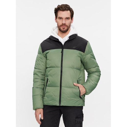 4F Kurtka zimowa 4FWAW23TDJAM348 Khaki Regular Fit ze sklepu MODIVO w kategorii Kurtki męskie - zdjęcie 182743985