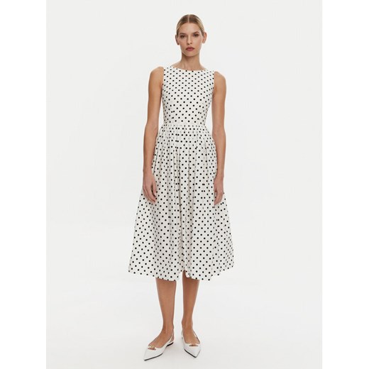 Dolce&Gabbana Sukienka codzienna F6JHVT HS5R7 Biały Regular Fit ze sklepu MODIVO w kategorii Sukienki - zdjęcie 182744097