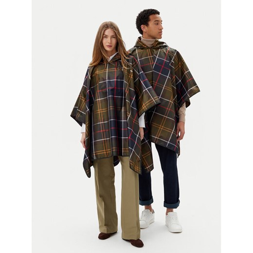 Barbour Ponczo Tartan UAC0214TN11 Zielony Relaxed Fit Barbour 00 MODIVO