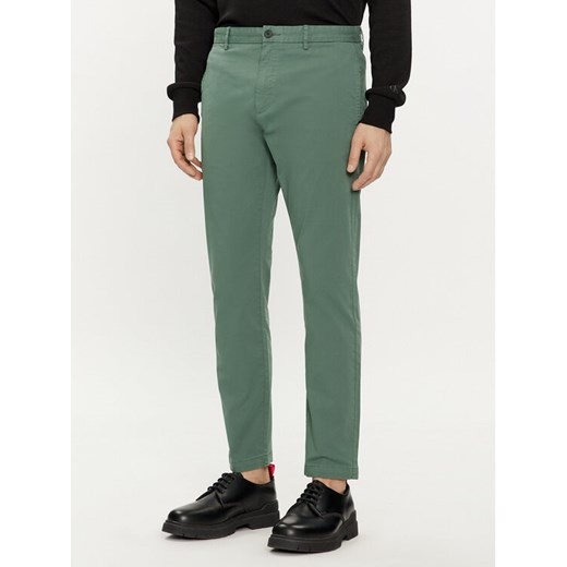 Hugo Chinosy David222D 50468314 Zielony Slim Fit ze sklepu MODIVO w kategorii Spodnie męskie - zdjęcie 182744167