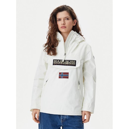 Napapijri Kurtka anorak Rainforest NP0A4G7F Biały Regular Fit ze sklepu MODIVO w kategorii Kurtki damskie - zdjęcie 182744199