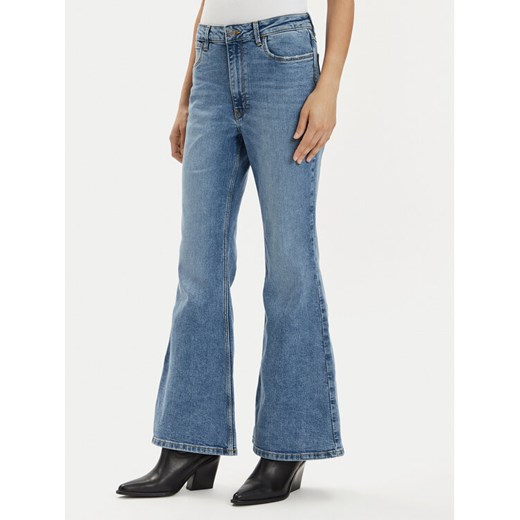 Wrangler Jeansy Fierce 112351971 Niebieski Wide Leg ze sklepu MODIVO w kategorii Jeansy damskie - zdjęcie 182744278