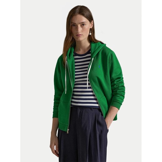 Polo Ralph Lauren Bluza 211943008011 Zielony Regular Fit ze sklepu MODIVO w kategorii Bluzy damskie - zdjęcie 182744285