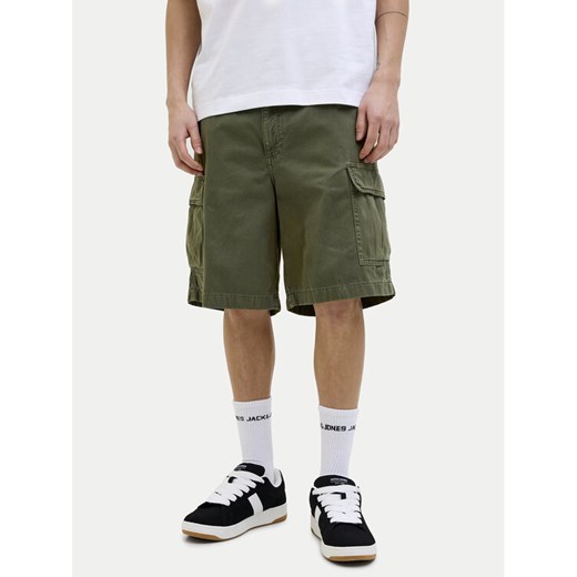 Jack&Jones Szorty materiałowe Karl 12269374 Zielony Loose Fit ze sklepu MODIVO w kategorii Spodenki męskie - zdjęcie 182744349