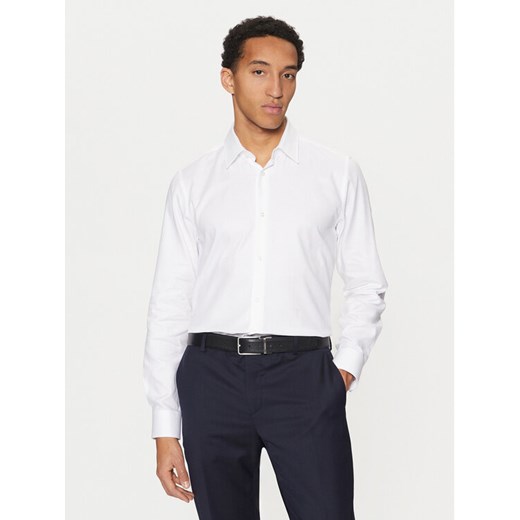 JOOP! Koszula 17 JSH-229Pierce1 30044896 Biały Slim Fit ze sklepu MODIVO w kategorii Koszule męskie - zdjęcie 182744407