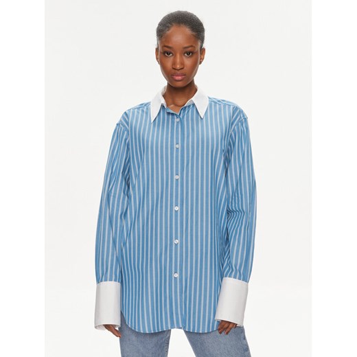 Samsøe Samsøe Koszula Salovas F24100170 Niebieski Loose Fit ze sklepu MODIVO w kategorii Koszule damskie - zdjęcie 182744427
