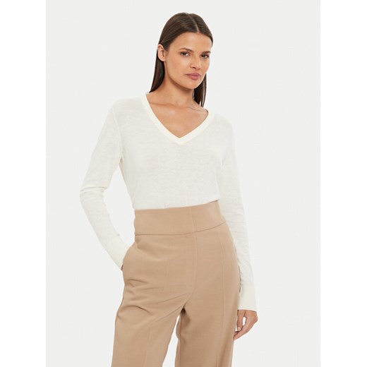 Gant Sweter 4803187 Écru Regular Fit ze sklepu MODIVO w kategorii Swetry damskie - zdjęcie 182744458