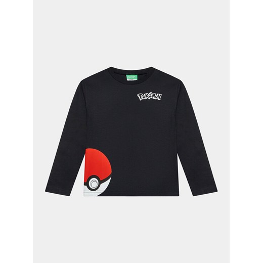 United Colors Of Benetton Bluzka POKEMON 3VR5C10GT Czarny Regular Fit ze sklepu MODIVO w kategorii T-shirty chłopięce - zdjęcie 182744476