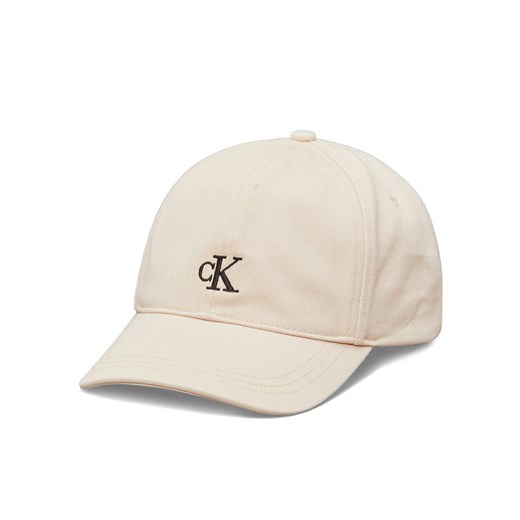 Calvin Klein Jeans Czapka z daszkiem IU0IU00150 Beżowy ze sklepu MODIVO w kategorii Czapki dziecięce - zdjęcie 182744516