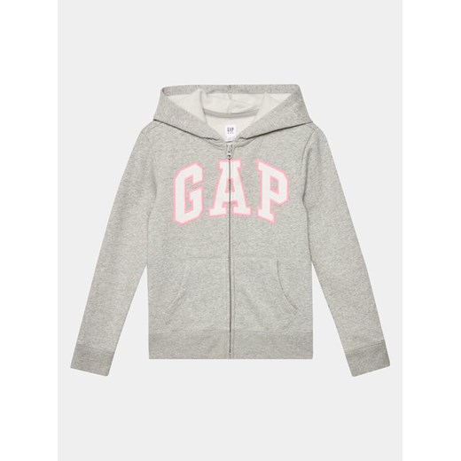 Gap Bluza 692277-02 Szary Regular Fit ze sklepu MODIVO w kategorii Bluzy dziewczęce - zdjęcie 182744569