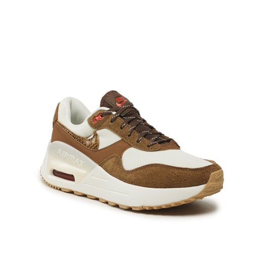 Nike Sneakersy Air Max System Se DX9504 100 Brązowy ze sklepu MODIVO w kategorii Buty sportowe damskie - zdjęcie 182744575