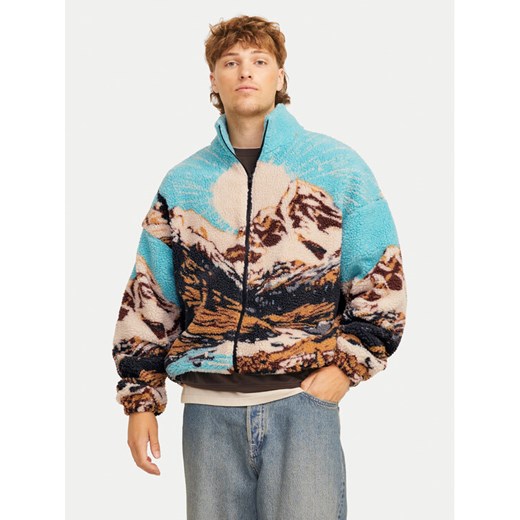 Jack&Jones Polar Landscape 12274473 Niebieski Relaxed Fit ze sklepu MODIVO w kategorii Bluzy męskie - zdjęcie 182744598