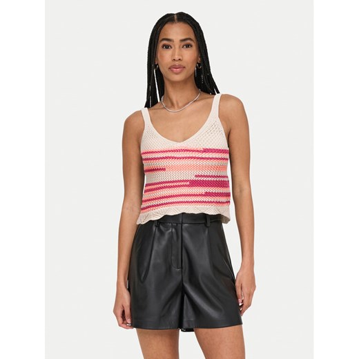 ONLY Top Merida 15344404 Różowy Regular Fit ze sklepu MODIVO w kategorii Bluzki damskie - zdjęcie 182744609