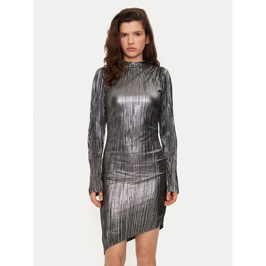 Bruuns Bazaar Sukienka koktajlowa BBW3707 Srebrny Regular Fit ze sklepu MODIVO w kategorii Sukienki - zdjęcie 182744628