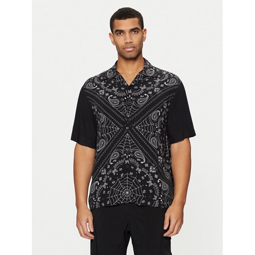 HUGO Koszula Espino 50534252 Czarny Oversize ze sklepu MODIVO w kategorii Koszule męskie - zdjęcie 182744677