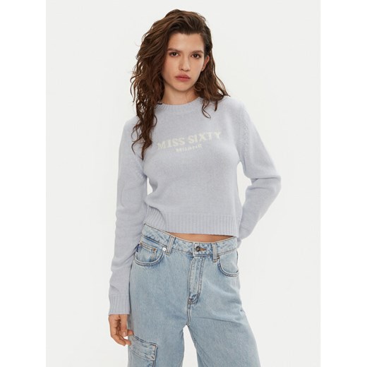 Miss Sixty Sweter 6L4RJ4360000 Błękitny Regular Fit ze sklepu MODIVO w kategorii Swetry damskie - zdjęcie 182744689