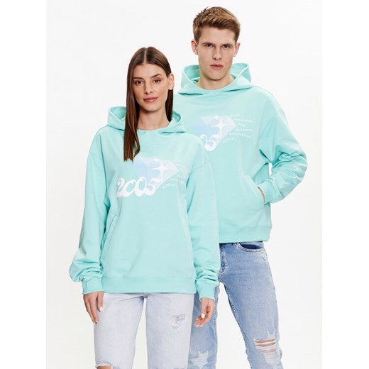 2005 Bluza Unisex Jeweller Zielony Regular Fit ze sklepu MODIVO w kategorii Bluzy męskie - zdjęcie 182744728