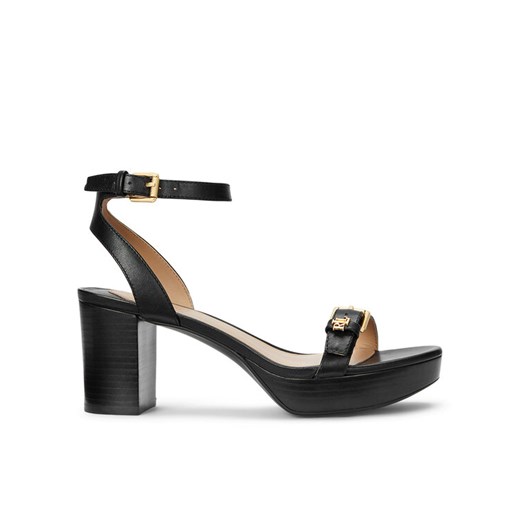 LAUREN RALPH LAUREN Sandały Melissah 802959162001 Czarny ze sklepu MODIVO w kategorii Sandały damskie - zdjęcie 182744766