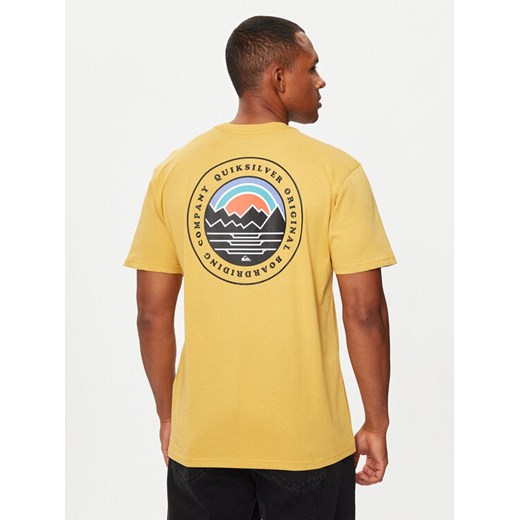 Quiksilver T-Shirt Landscapes EQYZT07917 Żółty Regular Fit ze sklepu MODIVO w kategorii T-shirty męskie - zdjęcie 182744775