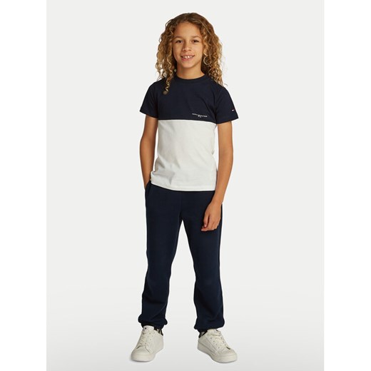 Tommy Hilfiger T-Shirt KB0KB09617 S Granatowy Regular Fit ze sklepu MODIVO w kategorii T-shirty chłopięce - zdjęcie 182744857