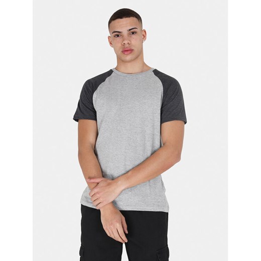 Brave Soul T-Shirt MTS-149BAPTISTJ Szary Straight Fit ze sklepu MODIVO w kategorii T-shirty męskie - zdjęcie 182744858