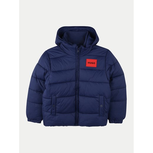 HUGO Kurtka zimowa G00198 M Niebieski Regular Fit ze sklepu MODIVO w kategorii Kurtki chłopięce - zdjęcie 182744867