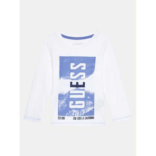 Guess Bluzka N4BI14 I3Z14 Biały Regular Fit ze sklepu MODIVO w kategorii Bluzki dziewczęce - zdjęcie 182745045