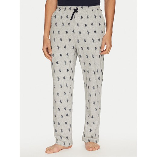 U.S. Polo Assn. Spodnie piżamowe MUP1657 Szary Regular Fit ze sklepu MODIVO w kategorii Piżamy męskie - zdjęcie 182745097