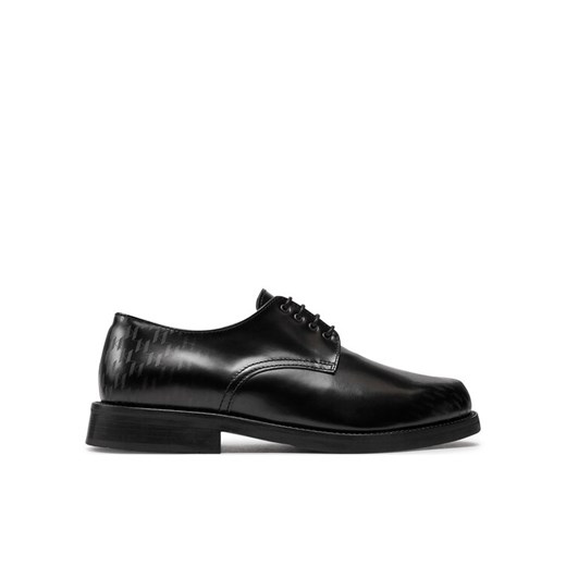KARL LAGERFELD Półbuty KL11423A Czarny ze sklepu MODIVO w kategorii Buty eleganckie męskie - zdjęcie 182745205