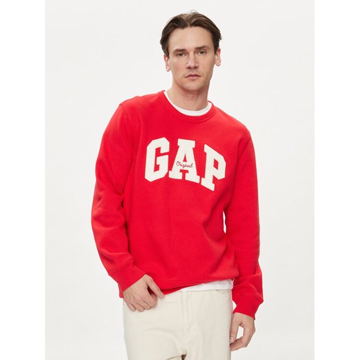 Gap Bluza 852079-08 Czerwony Regular Fit ze sklepu MODIVO w kategorii Bluzy męskie - zdjęcie 182745206