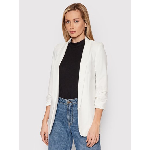 Pieces Marynarka Boss 17090996 Biały Regular Fit ze sklepu MODIVO w kategorii Marynarki damskie - zdjęcie 182745348