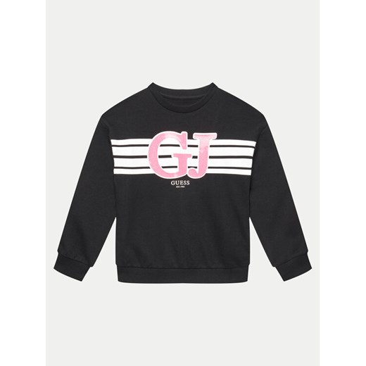 Guess Bluza J4YQ01 KA6R4 Czarny Regular Fit ze sklepu MODIVO w kategorii Bluzy chłopięce - zdjęcie 182745388