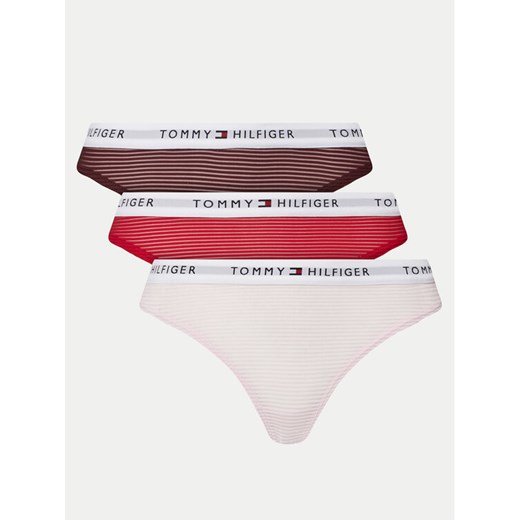 Tommy Hilfiger Komplet 3 par stringów UW0UW05532 Kolorowy ze sklepu MODIVO w kategorii Majtki damskie - zdjęcie 182745426