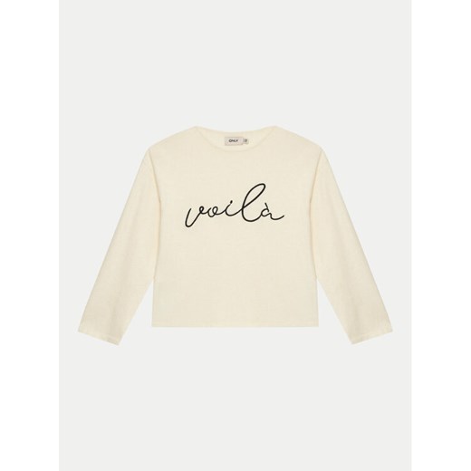 Kids ONLY Bluza 15339602 Beżowy Regular Fit ze sklepu MODIVO w kategorii Bluzy dziewczęce - zdjęcie 182745427