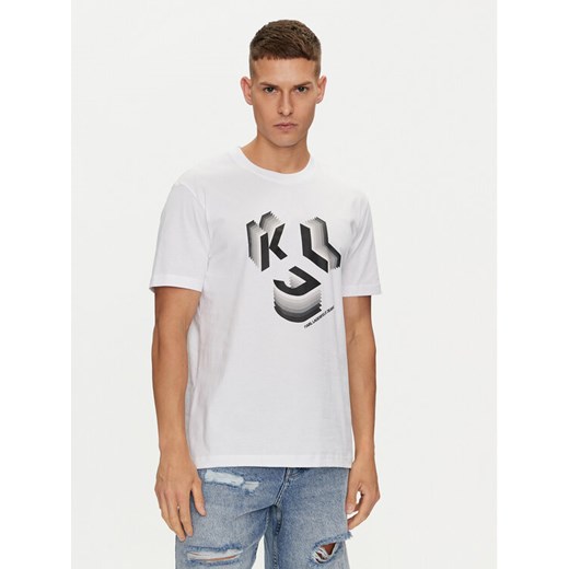 Karl Lagerfeld Jeans T-Shirt 241D1708 Czarny Regular Fit ze sklepu MODIVO w kategorii T-shirty męskie - zdjęcie 182745437