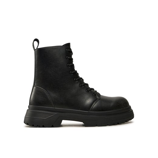 Guess Trapery Palermo Boot FMFPAL ELE11 Czarny ze sklepu MODIVO w kategorii Buty zimowe męskie - zdjęcie 182745509