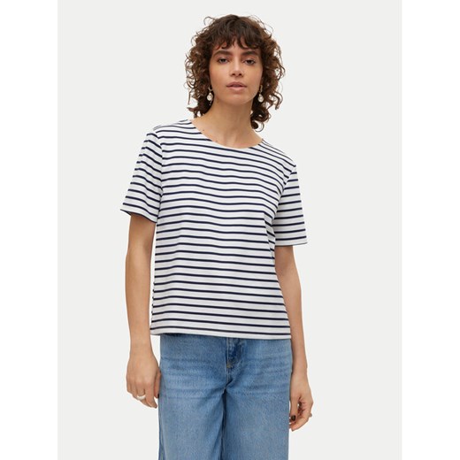 Vero Moda T-Shirt Abby 10304716 Biały Regular Fit ze sklepu MODIVO w kategorii Bluzki damskie - zdjęcie 182745517