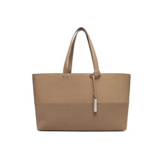 Calvin Klein Torebka Ck Mixmedia Shopper_Mono K60K613166 Beżowy ze sklepu MODIVO w kategorii Torby Shopper bag - zdjęcie 182745557