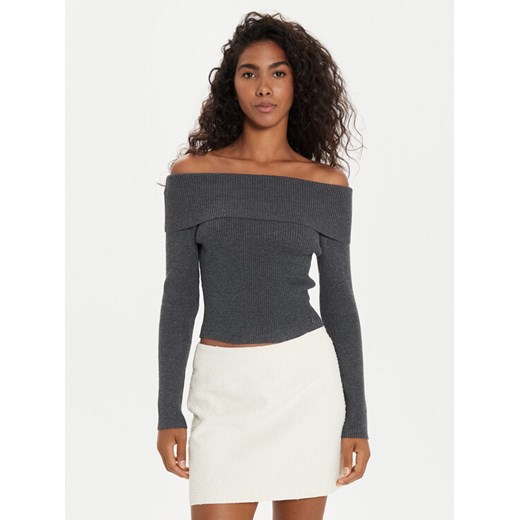 Guess Sweter Nina W4BR73 Z3K92 Szary Slim Fit ze sklepu MODIVO w kategorii Swetry damskie - zdjęcie 182745568